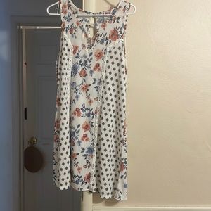 3 pink hearts size L floral dress